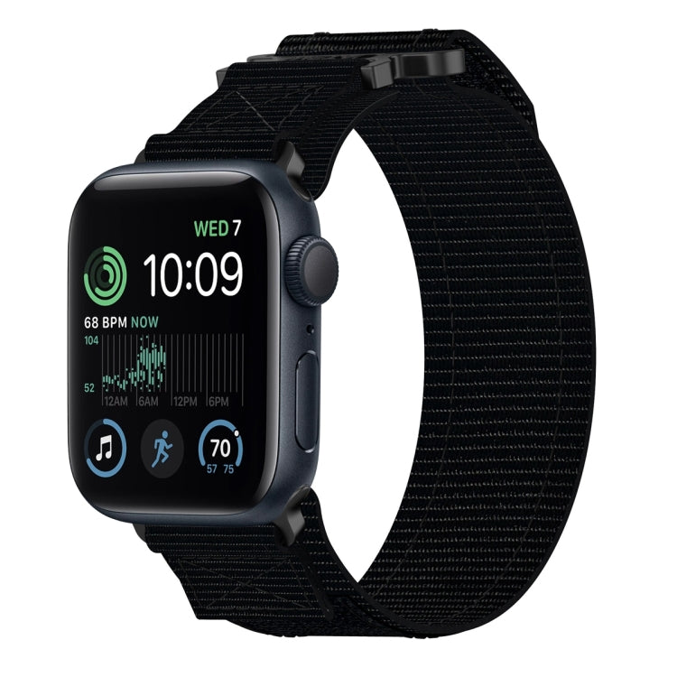 Nylon Hook And Loop Fastener Watch Band, For Apple Watch Series 8 45mm, For Apple Watch SE 2022 40mm, For Apple Watch SE 2022 44mm, For Apple Watch Series 7 41mm, For Apple Watch Series 7 45mm, For Apple Watch SE 40mm, For Apple Watch SE 44mm          ...