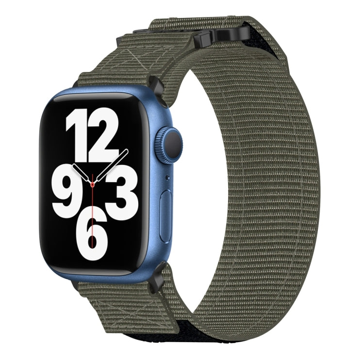 Nylon Hook And Loop Fastener Watch Band, For Apple Watch Series 8 45mm, For Apple Watch SE 2022 40mm, For Apple Watch SE 2022 44mm, For Apple Watch Series 7 41mm, For Apple Watch Series 7 45mm, For Apple Watch SE 40mm, For Apple Watch SE 44mm          ...
