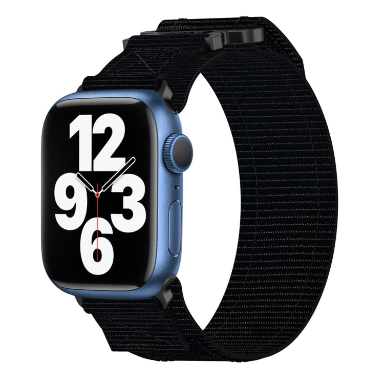 Nylon Hook And Loop Fastener Watch Band, For Apple Watch Series 8 45mm, For Apple Watch SE 2022 40mm, For Apple Watch SE 2022 44mm, For Apple Watch Series 7 41mm, For Apple Watch Series 7 45mm, For Apple Watch SE 40mm, For Apple Watch SE 44mm          ...