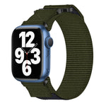 Nylon Hook And Loop Fastener Watch Band, For Apple Watch Series 8 45mm, For Apple Watch SE 2022 40mm, For Apple Watch SE 2022 44mm, For Apple Watch Series 7 41mm, For Apple Watch Series 7 45mm, For Apple Watch SE 40mm, For Apple Watch SE 44mm          ...