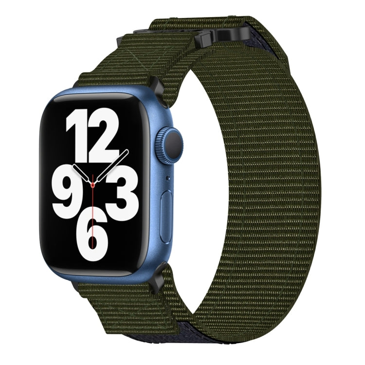 Nylon Hook And Loop Fastener Watch Band, For Apple Watch Series 8 45mm, For Apple Watch SE 2022 40mm, For Apple Watch SE 2022 44mm, For Apple Watch Series 7 41mm, For Apple Watch Series 7 45mm, For Apple Watch SE 40mm, For Apple Watch SE 44mm          ...