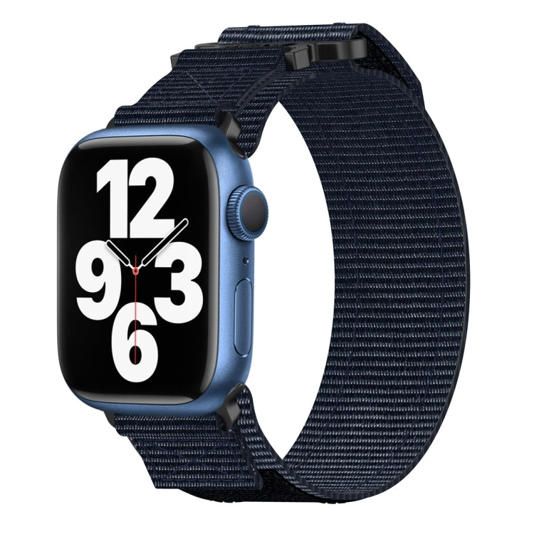Nylon Hook And Loop Fastener Watch Band, For Apple Watch Series 8 45mm, For Apple Watch SE 2022 40mm, For Apple Watch SE 2022 44mm, For Apple Watch Series 7 41mm, For Apple Watch Series 7 45mm, For Apple Watch SE 40mm, For Apple Watch SE 44mm          ...