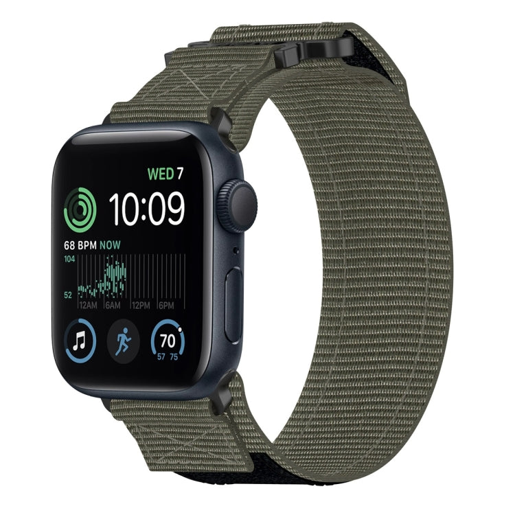 Nylon Hook And Loop Fastener Watch Band, For Apple Watch Series 8 45mm, For Apple Watch SE 2022 40mm, For Apple Watch SE 2022 44mm, For Apple Watch Series 7 41mm, For Apple Watch Series 7 45mm, For Apple Watch SE 40mm, For Apple Watch SE 44mm          ...