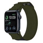 Nylon Hook And Loop Fastener Watch Band, For Apple Watch Series 8 45mm, For Apple Watch SE 2022 40mm, For Apple Watch SE 2022 44mm, For Apple Watch Series 7 41mm, For Apple Watch Series 7 45mm, For Apple Watch SE 40mm, For Apple Watch SE 44mm          ...