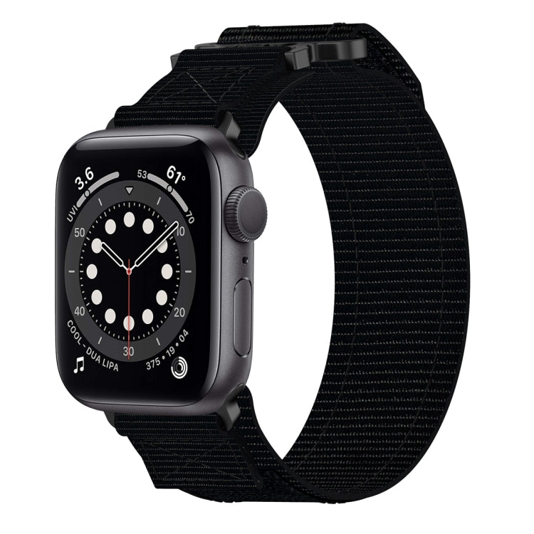 Nylon Hook And Loop Fastener Watch Band, For Apple Watch Series 8 45mm, For Apple Watch SE 2022 40mm, For Apple Watch SE 2022 44mm, For Apple Watch Series 7 41mm, For Apple Watch Series 7 45mm, For Apple Watch SE 40mm, For Apple Watch SE 44mm          ...