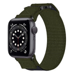 Nylon Hook And Loop Fastener Watch Band, For Apple Watch Series 8 45mm, For Apple Watch SE 2022 40mm, For Apple Watch SE 2022 44mm, For Apple Watch Series 7 41mm, For Apple Watch Series 7 45mm, For Apple Watch SE 40mm, For Apple Watch SE 44mm          ...