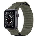 Nylon Hook And Loop Fastener Watch Band, For Apple Watch Series 8 45mm, For Apple Watch SE 2022 40mm, For Apple Watch SE 2022 44mm, For Apple Watch Series 7 41mm, For Apple Watch Series 7 45mm, For Apple Watch SE 40mm, For Apple Watch SE 44mm          ...