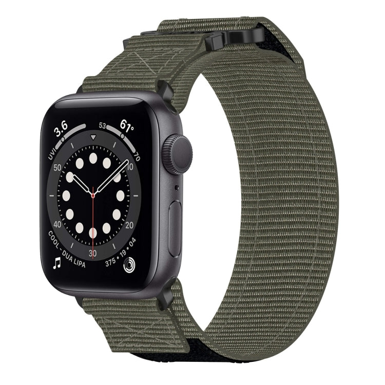 Nylon Hook And Loop Fastener Watch Band, For Apple Watch Series 8 45mm, For Apple Watch SE 2022 40mm, For Apple Watch SE 2022 44mm, For Apple Watch Series 7 41mm, For Apple Watch Series 7 45mm, For Apple Watch SE 40mm, For Apple Watch SE 44mm          ...