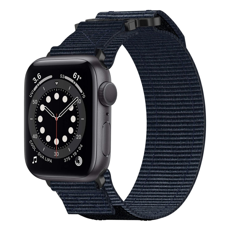 Nylon Hook And Loop Fastener Watch Band, For Apple Watch Series 8 45mm, For Apple Watch SE 2022 40mm, For Apple Watch SE 2022 44mm, For Apple Watch Series 7 41mm, For Apple Watch Series 7 45mm, For Apple Watch SE 40mm, For Apple Watch SE 44mm          ...