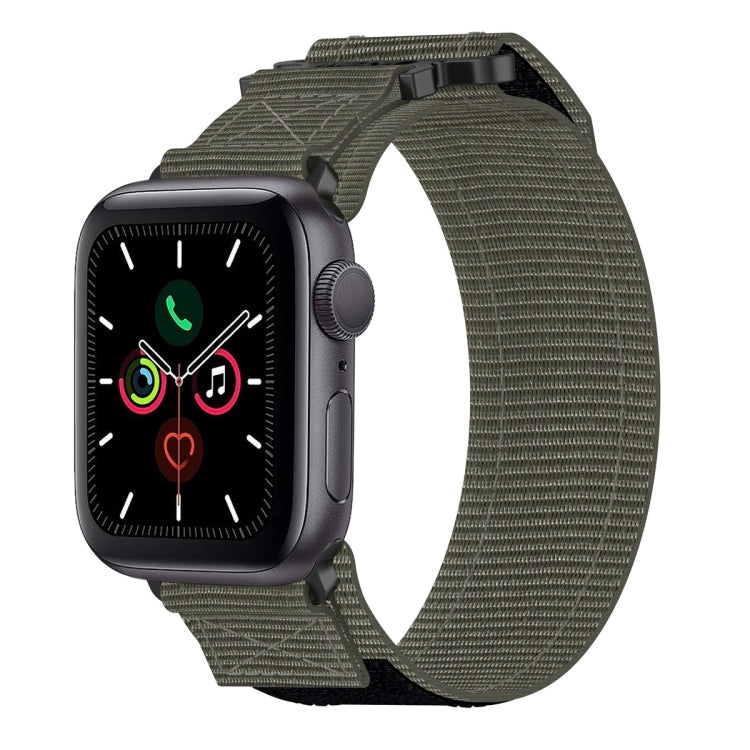 Nylon Hook And Loop Fastener Watch Band, For Apple Watch Series 5 44mm, For Apple Watch Series 5 40mm, For Apple Watch Series 4 44mm, For Apple Watch Series 4 40mm, For Apple Watch Series 3 38mm, For Apple Watch Series 3 42mm                           ...