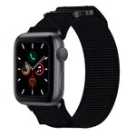 Nylon Hook And Loop Fastener Watch Band, For Apple Watch Series 5 44mm, For Apple Watch Series 5 40mm, For Apple Watch Series 4 44mm, For Apple Watch Series 4 40mm, For Apple Watch Series 3 38mm, For Apple Watch Series 3 42mm                           ...