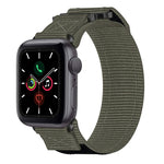Nylon Hook And Loop Fastener Watch Band, For Apple Watch Series 5 44mm, For Apple Watch Series 5 40mm, For Apple Watch Series 4 44mm, For Apple Watch Series 4 40mm, For Apple Watch Series 3 38mm, For Apple Watch Series 3 42mm                           ...