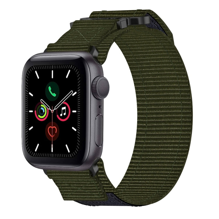 Nylon Hook And Loop Fastener Watch Band, For Apple Watch Series 5 44mm, For Apple Watch Series 5 40mm, For Apple Watch Series 4 44mm, For Apple Watch Series 4 40mm, For Apple Watch Series 3 38mm, For Apple Watch Series 3 42mm                           ...