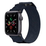 Nylon Hook And Loop Fastener Watch Band, For Apple Watch Series 5 44mm, For Apple Watch Series 5 40mm, For Apple Watch Series 4 44mm, For Apple Watch Series 4 40mm, For Apple Watch Series 3 38mm, For Apple Watch Series 3 42mm                           ...