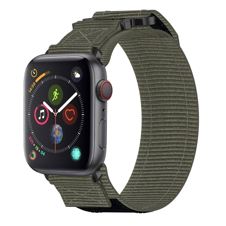 Nylon Hook And Loop Fastener Watch Band, For Apple Watch Series 5 44mm, For Apple Watch Series 5 40mm, For Apple Watch Series 4 44mm, For Apple Watch Series 4 40mm, For Apple Watch Series 3 38mm, For Apple Watch Series 3 42mm                           ...