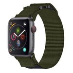 Nylon Hook And Loop Fastener Watch Band, For Apple Watch Series 5 44mm, For Apple Watch Series 5 40mm, For Apple Watch Series 4 44mm, For Apple Watch Series 4 40mm, For Apple Watch Series 3 38mm, For Apple Watch Series 3 42mm                           ...