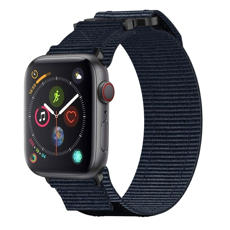 Nylon Hook And Loop Fastener Watch Band, For Apple Watch Series 5 44mm, For Apple Watch Series 5 40mm, For Apple Watch Series 4 44mm, For Apple Watch Series 4 40mm, For Apple Watch Series 3 38mm, For Apple Watch Series 3 42mm                           ...