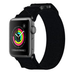 Nylon Hook And Loop Fastener Watch Band, For Apple Watch Series 5 44mm, For Apple Watch Series 5 40mm, For Apple Watch Series 4 44mm, For Apple Watch Series 4 40mm, For Apple Watch Series 3 38mm, For Apple Watch Series 3 42mm                           ...