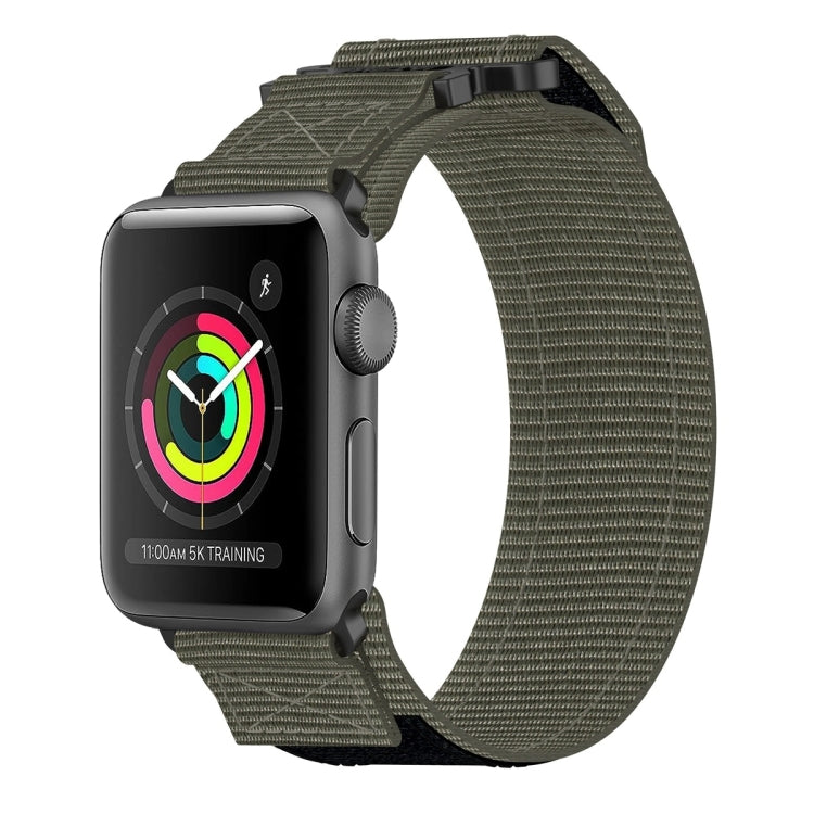 Nylon Hook And Loop Fastener Watch Band, For Apple Watch Series 5 44mm, For Apple Watch Series 5 40mm, For Apple Watch Series 4 44mm, For Apple Watch Series 4 40mm, For Apple Watch Series 3 38mm, For Apple Watch Series 3 42mm                           ...
