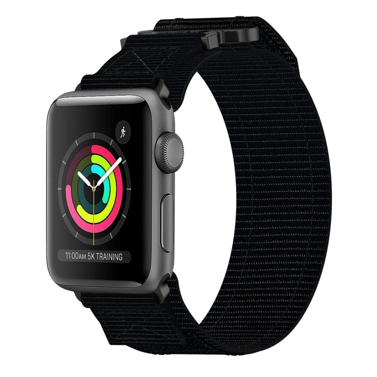 Nylon Hook And Loop Fastener Watch Band, For Apple Watch Series 5 44mm, For Apple Watch Series 5 40mm, For Apple Watch Series 4 44mm, For Apple Watch Series 4 40mm, For Apple Watch Series 3 38mm, For Apple Watch Series 3 42mm                           ...