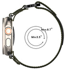 Nylon Hook And Loop Fastener Watch Band, For Apple Watch Series 8 45mm, For Apple Watch SE 2022 40mm, For Apple Watch SE 2022 44mm, For Apple Watch Series 7 41mm, For Apple Watch Series 7 45mm, For Apple Watch SE 40mm, For Apple Watch SE 44mm          ...