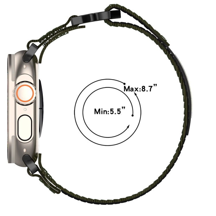 Nylon Hook And Loop Fastener Watch Band, For Apple Watch Series 8 45mm, For Apple Watch SE 2022 40mm, For Apple Watch SE 2022 44mm, For Apple Watch Series 7 41mm, For Apple Watch Series 7 45mm, For Apple Watch SE 40mm, For Apple Watch SE 44mm          ...