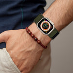 Nylon Hook And Loop Fastener Watch Band, For Apple Watch Series 8 45mm, For Apple Watch SE 2022 40mm, For Apple Watch SE 2022 44mm, For Apple Watch Series 7 41mm, For Apple Watch Series 7 45mm, For Apple Watch SE 40mm, For Apple Watch SE 44mm          ...
