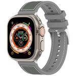 Official Buckle Hybrid Nylon Braid Silicone Watch Band, For Apple Watch 42mm, For Apple Watch 38mm
