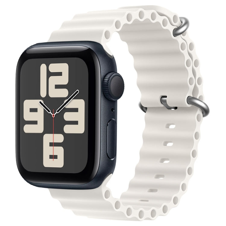 ZGA Ocean Silicone Watch Band, For Apple Watch Series 10 46mm, For Apple Watch Series 10 42mm, For Apple Watch SE 2023 44mm, For Apple Watch Ultra 2 49mm, For Apple Watch Series 9 45mm, For Apple Watch Ultra 49mm, For Apple Watch Series 8 45mm         ...