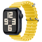 ZGA Ocean Silicone Watch Band, For Apple Watch Series 10 46mm, For Apple Watch Series 10 42mm, For Apple Watch SE 2023 44mm, For Apple Watch Ultra 2 49mm, For Apple Watch Series 9 45mm, For Apple Watch Ultra 49mm, For Apple Watch Series 8 45mm         ...