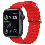 ZGA Ocean Silicone Watch Band, For Apple Watch Series 10 46mm, For Apple Watch Series 10 42mm, For Apple Watch SE 2023 44mm, For Apple Watch Ultra 2 49mm, For Apple Watch Series 9 45mm, For Apple Watch Ultra 49mm, For Apple Watch Series 8 45mm         ...