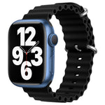 ZGA Ocean Silicone Watch Band, For Apple Watch Series 10 46mm, For Apple Watch Series 10 42mm, For Apple Watch SE 2023 44mm, For Apple Watch Ultra 2 49mm, For Apple Watch Series 9 45mm, For Apple Watch Ultra 49mm, For Apple Watch Series 8 45mm         ...
