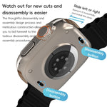 ZGA Ocean Silicone Watch Band, For Apple Watch Series 10 46mm, For Apple Watch Series 10 42mm, For Apple Watch SE 2023 44mm, For Apple Watch Ultra 2 49mm, For Apple Watch Series 9 45mm, For Apple Watch Ultra 49mm, For Apple Watch Series 8 45mm         ...