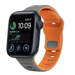 Wave Texture Reverse Buckle Silicone Watch Band, For Apple Watch Series 8 41mm, For Apple Watch Series 8 45mm, For Apple Watch SE 2022 40mm, For Apple Watch SE 2022 44mm