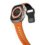 Wave Texture Reverse Buckle Silicone Watch Band, For Apple Watch Series 7 41mm, For Apple Watch Series 7 45mm, For Apple Watch SE 40mm, For Apple Watch SE 44mm
