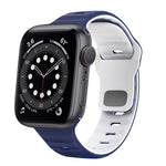 Wave Texture Reverse Buckle Silicone Watch Band, For Apple Watch Series 6 40mm, For Apple Watch Series 6 44mm, For Apple Watch Series 5 44mm, For Apple Watch Series 5 40mm