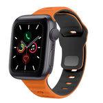 Wave Texture Reverse Buckle Silicone Watch Band, For Apple Watch Series 6 40mm, For Apple Watch Series 6 44mm, For Apple Watch Series 5 44mm, For Apple Watch Series 5 40mm