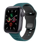 Wave Texture Reverse Buckle Silicone Watch Band, For Apple Watch Series 6 40mm, For Apple Watch Series 6 44mm, For Apple Watch Series 5 44mm, For Apple Watch Series 5 40mm