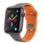 Wave Texture Reverse Buckle Silicone Watch Band, For Apple Watch Series 4 44mm, For Apple Watch Series 4 40mm, For Apple Watch Series 3 38mm, For Apple Watch Series 3 42mm