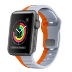 Wave Texture Reverse Buckle Silicone Watch Band, For Apple Watch Series 2 42mm, For Apple Watch Series 2 38mm, For Apple Watch 42mm, For Apple Watch 38mm