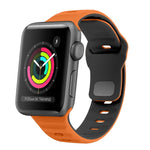 Wave Texture Reverse Buckle Silicone Watch Band, For Apple Watch Series 2 42mm, For Apple Watch Series 2 38mm, For Apple Watch 42mm, For Apple Watch 38mm