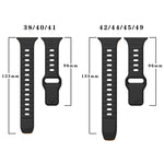 Wave Texture Reverse Buckle Silicone Watch Band, For Apple Watch Series 10 46mm, For Apple Watch Series 10 42mm, For Apple Watch SE 2023 44mm, For Apple Watch SE 2023 40mm