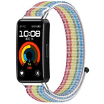 Nylon Loop Hook and Loop Fastener Watch Band, For Huawei Band 10 / 9 / 8