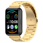 Three Bead Stainless Steel Metal Watch Band, For Huawei Watch Fit 5 / Fit 5 Pro / Fit 4 / Fit 3