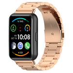 Three Bead Stainless Steel Metal Watch Band, For Huawei Watch Fit 5 / Fit 5 Pro / Fit 4 / Fit 3