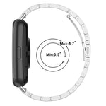 Three Bead Stainless Steel Metal Watch Band, For Huawei Watch Fit 5 / Fit 5 Pro / Fit 4 / Fit 3