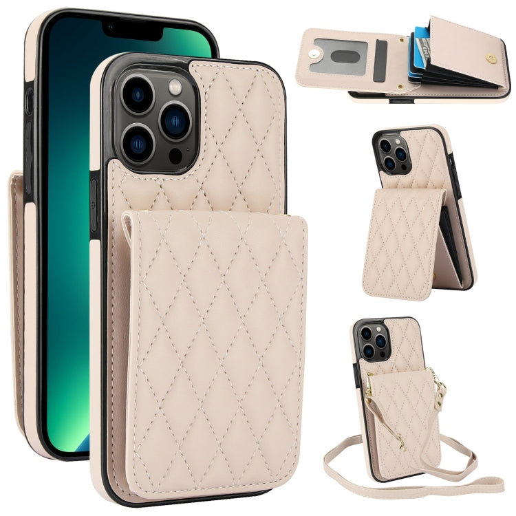 YM015 Crossbody Rhombic Card Bag RFID Phone Case, For iPhone 14 Pro Max, For iPhone 13 Pro Max, For iPhone 13 Pro, For iPhone 13, For iPhone 12 / 12 Pro, For iPhone 12 Pro Max, For iPhone 11 Pro Max, For iPhone 11