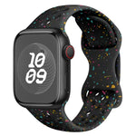 Hole Style Butterfly Buckle Camouflage Silicone Watch Band, For Apple Watch Series 10 46mm, For Apple Watch Series 10 42mm, For Apple Watch SE 2023 44mm, For Apple Watch SE 2023 40mm