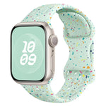 Hole Style Butterfly Buckle Camouflage Silicone Watch Band, For Apple Watch Series 10 46mm, For Apple Watch Series 10 42mm, For Apple Watch SE 2023 44mm, For Apple Watch SE 2023 40mm