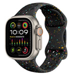 Hole Style Butterfly Buckle Camouflage Silicone Watch Band, For Apple Watch Ultra 2 49mm, For Apple Watch Series 9 45mm, For Apple Watch Series 9 41mm, For Apple Watch Ultra 49mm